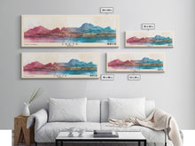 Load image into Gallery viewer, Crete, Greece Watercolor Beach Print, Vacation Gift, Greece Wall Art, Beach Painting, Beach Decor, Beach Painting