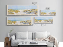 Cargar imagen en el visor de la galería, Gulf Shores Public Beach, Alabama Watercolor Print, Vacation Gift, Alabama Wall Art, Beach Painting, Beach Decor, Large Wall Art, Wood Frame Art
