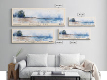 Load image into Gallery viewer, Bloody Bay, Jamaica Watercolor Beach Print, Vacation Gift, Jamaica Wall Art, Framed Canvas Print, Framed Beach Painting