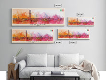 Carregar imagem no visualizador da galeria, Bologna Italy Wall Art, Panoramic Travel Poster, Panoramic Framed Canvas Print, City Wall Art, Wall Hanging Home Decor, Travel Art