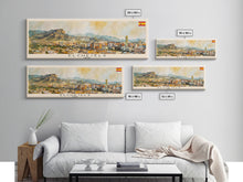 Load image into Gallery viewer, Elche Spain Travel Art, City Art, Framed Canvas Print or Metal Wall Art, Europe Travel Poster, Panoramic Wall Art, Extra Wide Wall Art