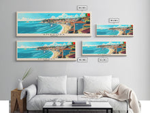 Load image into Gallery viewer, Amadora Portugal Travel Print Wall Art, Panoramic City Art, Travel Art, Wall Decor, Vacation Gift, Framed Canvas Print Or Metal Art