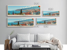 Carregar imagem no visualizador da galeria, Funchal Portugal Travel Print Wall Art, Panoramic City Art, Travel Art, Wall Decor, Vacation Gift, Framed Canvas Print Or Metal Art