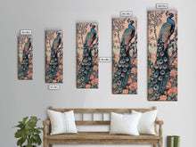 Carregar imagem no visualizador da galeria, Abstract Rainbow and Waterfall Framed Canvas Print - Tall Skinny Japanese Style Wall Art