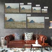 Load image into Gallery viewer, Beautiful Folk Art Canvas, Primitive / Rustic Wall Art, Old Barn Original Art Painting, Kitchen Or Living Room Rustic Decor