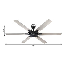 Carregar imagem no visualizador da galeria, 70" Madhya Industrial Ceiling Fan with Remote Control