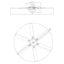 Carregar imagem no visualizador da galeria, 70" Modern Brushed Nickel DC Motor Downrod Mount Ceiling Fan with Lighting and Remote Control
