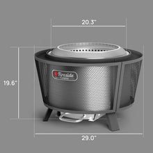 Carregar imagem no visualizador da galeria, Fireside Pluto R29 Outdoor Fire Pit - Painted Black