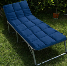 Cargar imagen en el visor de la galería, Cot Mattress Topper (Improved Thickness), Quilted Cot Pads for Camping, Soft Comfortable Sleeping Cot Mattress Pad Only, Camping Mattress Pad 75"x30"