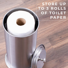 Load image into Gallery viewer, Freestanding Extra Large Toilet Paper Holder  (Stainless Steel Finish)