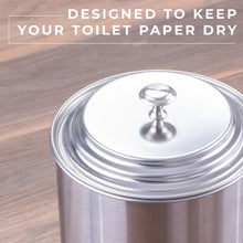 Load image into Gallery viewer, Freestanding Extra Large Toilet Paper Holder  (Stainless Steel Finish)