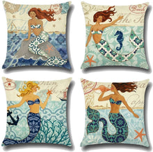 Carregar imagem no visualizador da galeria, Mermaid Cushion Covers