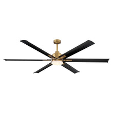 Carregar imagem no visualizador da galeria, 72" Bankston Modern DC Motor Downrod Mount Reversible Ceiling Fan with Lighting and Remote Control