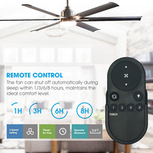Carregar imagem no visualizador da galeria, 72" Bankston Modern DC Motor Downrod Mount Reversible Ceiling Fan with Lighting and Remote Control