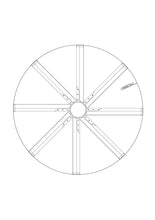 Carregar imagem no visualizador da galeria, 72" Bankston Modern Satin Nickel DC Motor Downrod Mount Ceiling Fan with LED Lighting and Remote Control