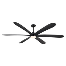 Carregar imagem no visualizador da galeria, 72" Jaydn Farmhouse Satin Nickel DC Motor Downrod Mount Reversible Ceiling Fan with Lighting and Remote Control