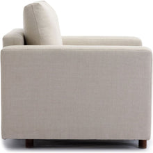 Carregar imagem no visualizador da galeria, 2 Seat Module Sectional Sofa Couch With 1 Ottoman for living room,Seat Cushion and Back Cushion Non-Removable and Non-Washable,Cream