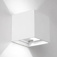 Load image into Gallery viewer, Black/White Outdoor Waterproof Aluminum Cube Shape LED Wall Lamp For Garden