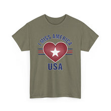 Load image into Gallery viewer, "I Miss America" Heart Unisex Heavy Cotton Tee