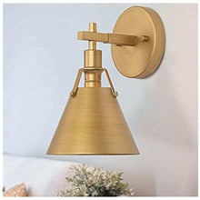 Load image into Gallery viewer, Gepow Gold Wall Sconce Antique Light Fixture For Bedroom Bathroom