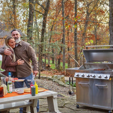 Carregar imagem no visualizador da galeria, 77352 | Full Stainless Propane Gas Grill with Free Rotisserie Kit