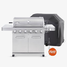 Carregar imagem no visualizador da galeria, 77352 | Full Stainless Propane Gas Grill with Free Rotisserie Kit