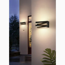 Load image into Gallery viewer, Black/White Outdoor/Indoor Alumunim LED Wall Light For Garden, Villa, Porch