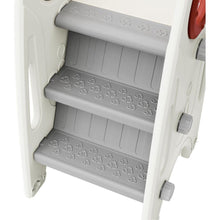 Carregar imagem no visualizador da galeria, 4 in 1 Toddler Slide and Swing Set, Kids Playground Climber Slide Playset with Basketball Hoop,Freestanding Combination for babies