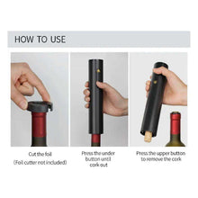 Load image into Gallery viewer, SELZALOT All Black Plastic Electric Wine Opener