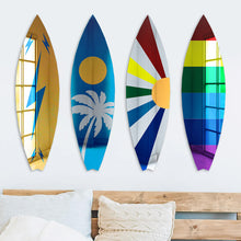 Cargar imagen en el visor de la galería, Surfboard Mirror Wall Decor