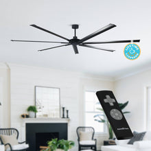 Carregar imagem no visualizador da galeria, 84 Inch 100 Inch Silent Storm Extra Large Ceiling Fan with Remote Control