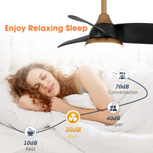 Carregar imagem no visualizador da galeria, 28" Modern DC Motor Downrod Mount Reversible Ceiling Fan with LED Lighting and Remote Control
