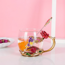 Carregar imagem no visualizador da galeria, Enchanted Blossom Glass Cup