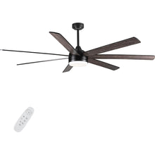 Carregar imagem no visualizador da galeria, 72 In Farmhouse Ceiling Fan with Plywood Blades for Dining Room