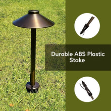 Carregar imagem no visualizador da galeria, 8-Inch Lawn Stakes with Side Wireway | 1/2 NPT Thread (Pack of 2)