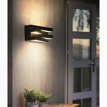 Load image into Gallery viewer, Black/White Outdoor/Indoor Alumunim LED Wall Light For Garden, Villa, Porch