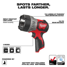 Carregar imagem no visualizador da galeria, Milwaukee 2353-20 M12™ TRUEVIEW™ LED Spotlight
