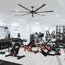 Carregar imagem no visualizador da galeria, 84 Inch 100 Inch Silent Storm Extra Large Ceiling Fan with Remote Control