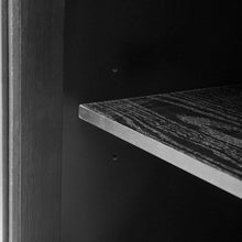 Load image into Gallery viewer, Wood Storage Cabinet with Three tempered glass doors and Adjustable Shelf,Suitable for living room, study and entrance