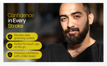 Load image into Gallery viewer, Beard Filler Pen kit Black Beard Pen with Brush Waterproof and Sweat Proof Barber Styling Pencil Long Lasting Marker Filler for Men Beard Grooming Kit Barber Accessories Beard Products