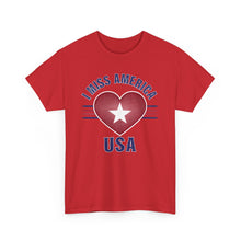 Load image into Gallery viewer, "I Miss America" Heart Unisex Heavy Cotton Tee