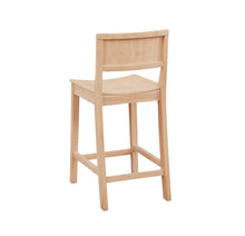 Load image into Gallery viewer, LINON HOME DECOR - DEVIN COUNTER STOOL UNFINISHED (SET OF 2) - CS279UNF02KD