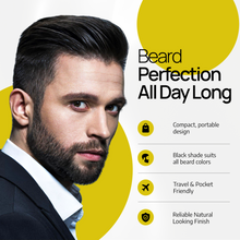 Load image into Gallery viewer, Beard Filler Pen kit Black Beard Pen with Brush Waterproof and Sweat Proof Barber Styling Pencil Long Lasting Marker Filler for Men Beard Grooming Kit Barber Accessories Beard Products