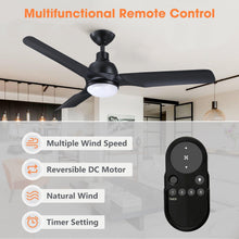 Carregar imagem no visualizador da galeria, 52" Cason Induatrial Downrod Mount Reversible Ceiling Fan with LED Lighting and Remote Control