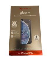 Load image into Gallery viewer, ZAGG InvisibleShield Glass+ Screen Protector – High-definition Tempered Glass for the Apple iPhone XS/ X – Impact & Scratch Protection