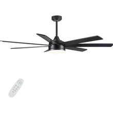 Carregar imagem no visualizador da galeria, 72 In Farmhouse Ceiling Fan with Plywood Blades for Dining Room