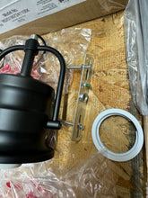 Carregar imagem no visualizador da galeria, Home Decorators Collection Shelston 10 in. 1-Light Black Farmhouse Pendant Light Fixture with Metal Shade