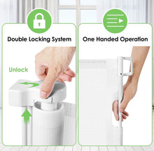 Carregar imagem no visualizador da galeria, Bingguz 90 Inch Extra Wide Baby Gate for Large Openings Retractable Baby Gates for Doorways Long Baby Gates Indoor Extra Long Pet Gates for Dogs Extra