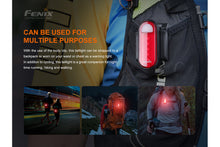 Carregar imagem no visualizador da galeria, Fenix BC05R V2.0 Rechargeable Bicycle Tail Light