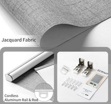 Carregar imagem no visualizador da galeria, GENIMO 100% Blackout Roller Window Shades, Window Blinds Cordless with Thermal Insulated, UV Protection Fabric, Mini French Door Blinds for Home, Office